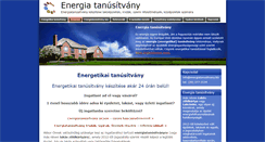 Desktop Screenshot of energiatanusitvany.biz