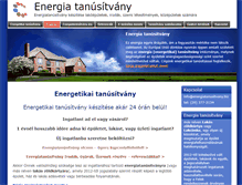 Tablet Screenshot of energiatanusitvany.biz
